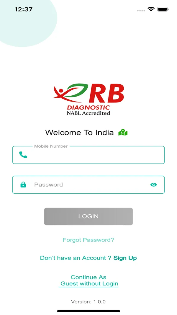 RB Diagnostic screen