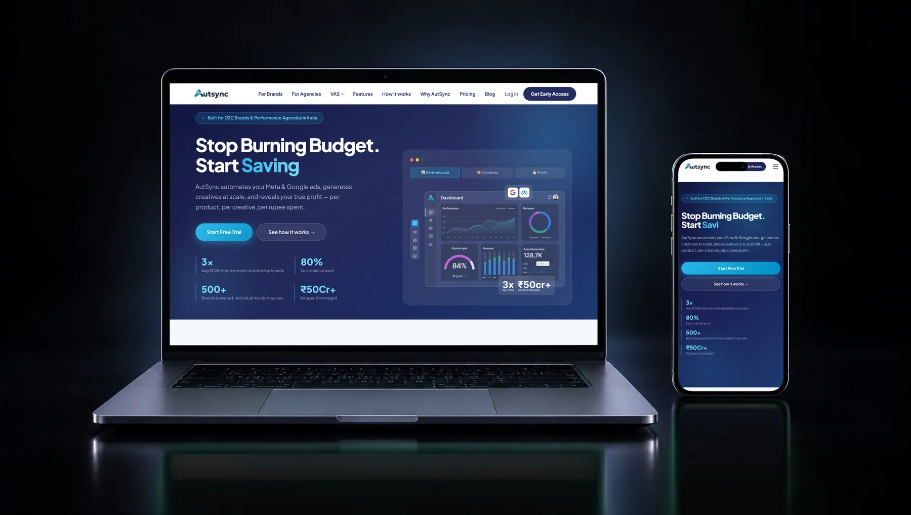 autsync.in on desktop and mobile